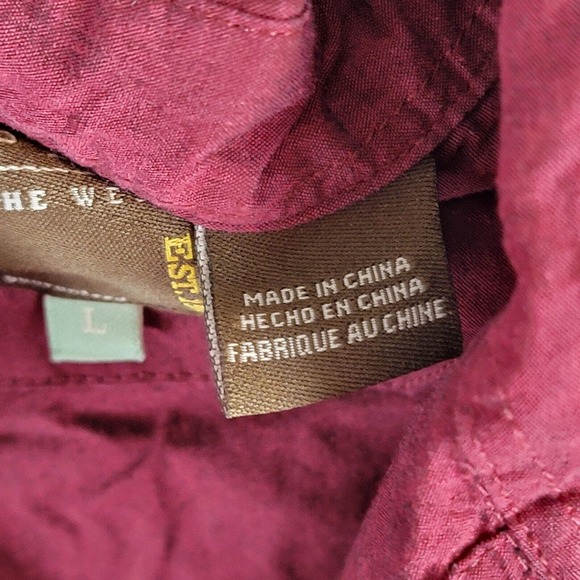 Roper Womens Top Size Large Collared Pearl Snap Up Long Sleeve - Picture 7 of 9